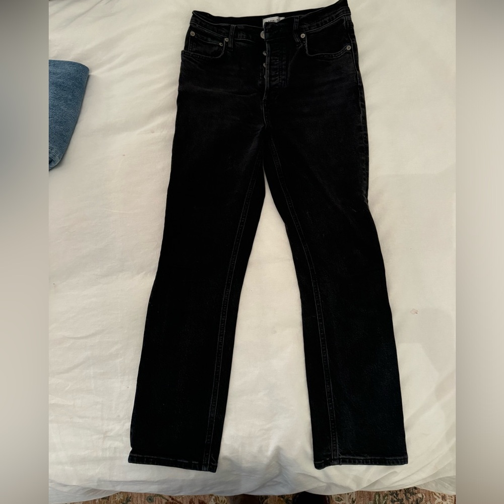 AGolde Riley Crop size 26 jeans black
